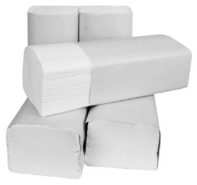 Ręcznik składany ZZ 25*20 cm biały 1szt (a'150szt) - obrazek 2